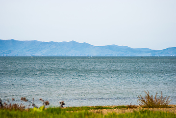 Image showing Clouds over the sea