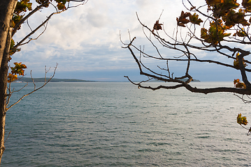 Image showing Clouds over the sea