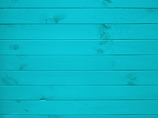 Image showing Turquoise Color Big Wooden Board