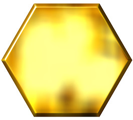 Image showing 3D Golden Hexagon