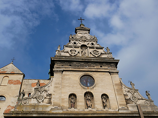 Image showing Shield-pediment of the church of St. Andrew in Lviv, Ukraine