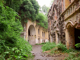 Image showing Part of unique abandoned big military fortification in Rivne reg