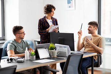 Image showing business team or startuppers working at office