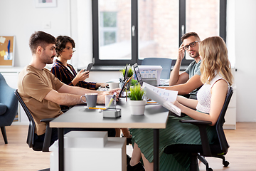 Image showing business team or startuppers working at office