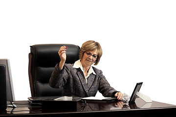 Image showing Woman Executive- showing frustration