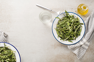 Image showing Dandelion salad