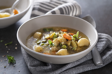 Image showing Minestrone soup