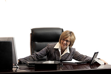 Image showing Woman executive- acheiving a new position