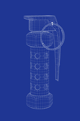 Image showing 3D model of stun grenade
