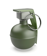 Image showing Green hand grenade