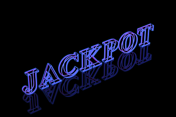 Image showing Jackpot banner on black background