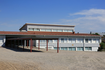 Image showing School Building with Empty Yard 