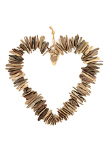 Image showing Natural Driftwood Heart Romantic Symbol