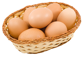 Image showing Basket of Eggs