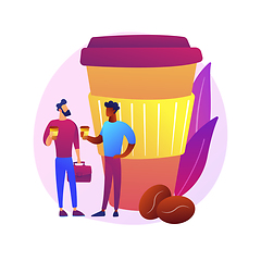 Image showing Coffee break vector concept metaphor