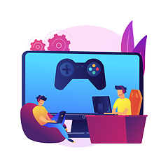 Image showing Computer gaming vector concept metaphor