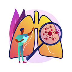 Image showing Respiratory disease vector concept metaphor