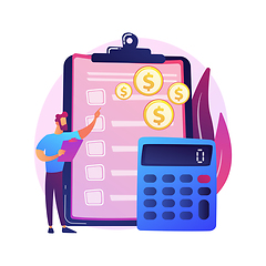 Image showing Financial accounting vector concept metaphor