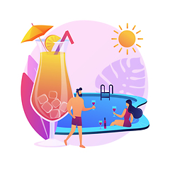 Image showing Pool party vector concept metaphor