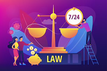 Image showing Legal services concept vector illustration