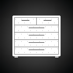 Image showing Chest of drawers icon