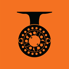 Image showing Icon of Fishing reel 