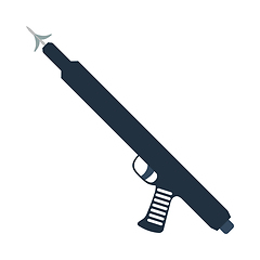 Image showing Icon of Fishing  speargun 