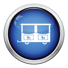 Image showing Wagon of children train icon