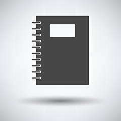 Image showing Exercise book with pen icon