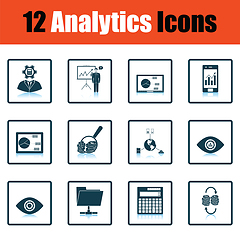 Image showing Analytics icon set