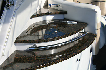 Image showing Luxury boat detail