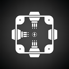 Image showing Electrical  junction box icon