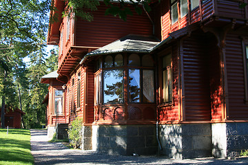 Image showing Old wood building