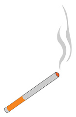 Image showing Burning cigarette