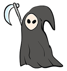 Image showing A grim reaper vector or color illustration