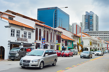 Image showing Traffic Little India street Singapore