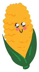 Image showing Image of cute corn, vector or color illustration.