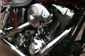 Image showing Motorcykle engine
