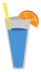 Image showing Blue lagoon cocktail 