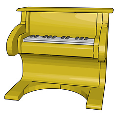 Image showing A Pianola toy Picture vector or color illustration