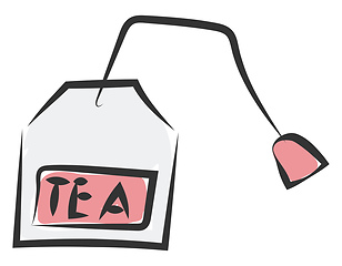 Image showing Tea bag vector or color illustration