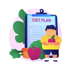 Image showing Dieting vector concept metaphor