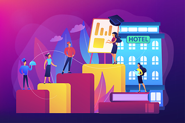 Image showing Hospitality courses concept vector illustration
