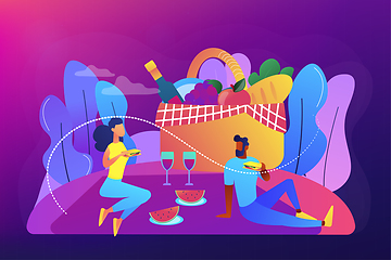 Image showing Summer picnic concept vector illustration.