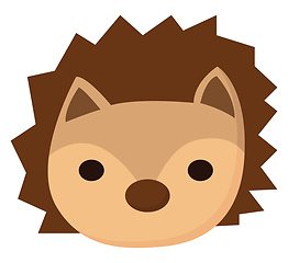 Image showing Hedgehog, vector or color illustration.