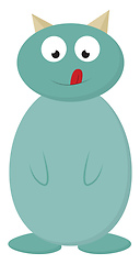 Image showing Monster with tongue vector or color illustration