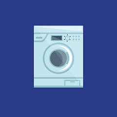 Image showing Washing machine, vector or color illustration.