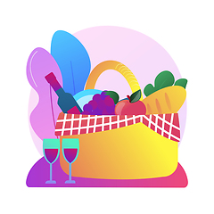 Image showing Summer picnic vector concept metaphor