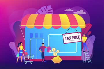 Image showing Tax free service concept vector illustration