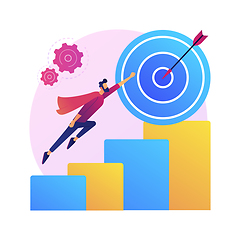 Image showing Reaching goal vector concept metaphor